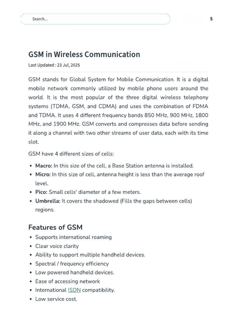 GSM | PDF