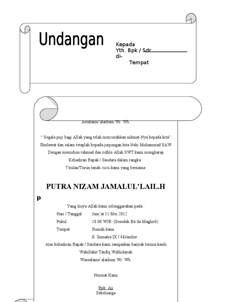 Turun Tanah Undangan