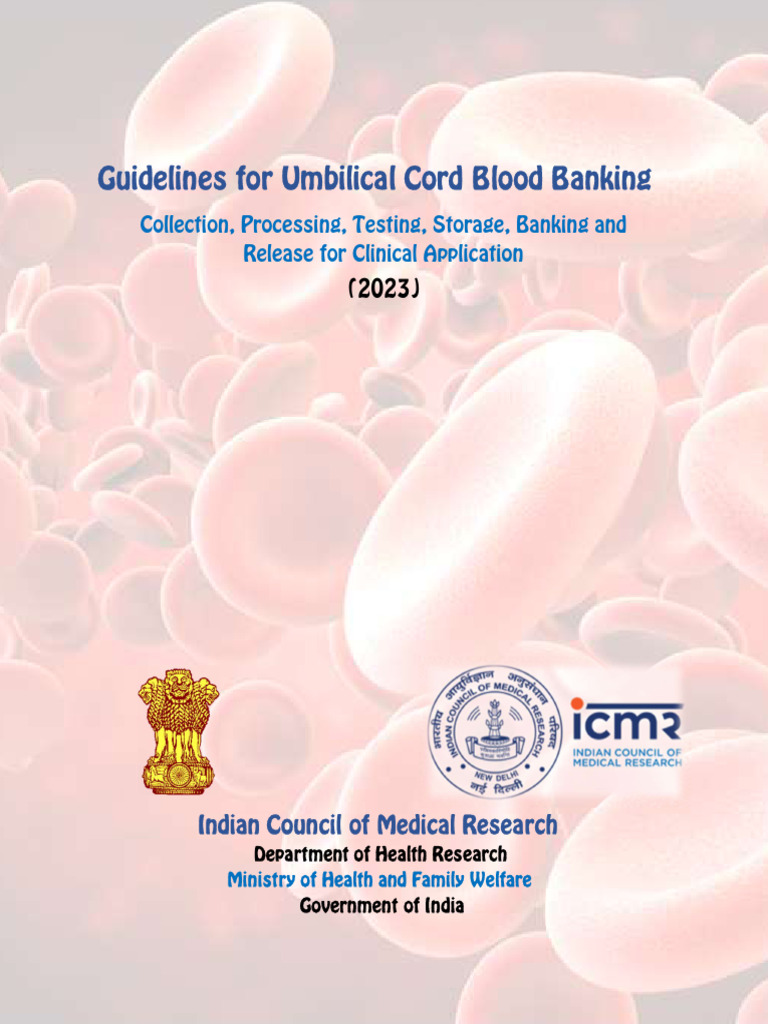 Umbilical Cord Blood Banking Guidelines | PDF | Hematopoietic Stem Cell ...