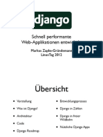 Django: Schnell Performante Web-Applikationen Entwicklen