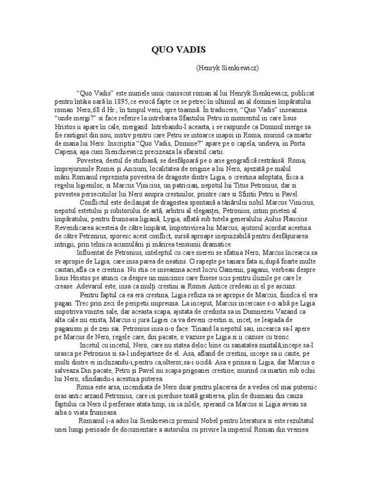Quo Vadis PDF