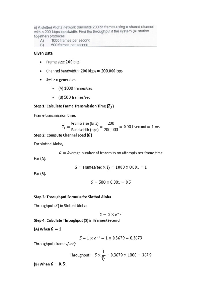 CN Problems Solved | PDF | Bit | Bit Rate