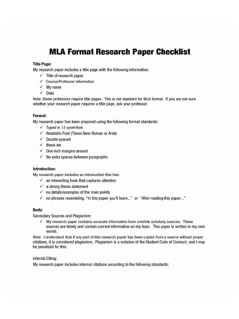 Mla Format Paper Template | PDF