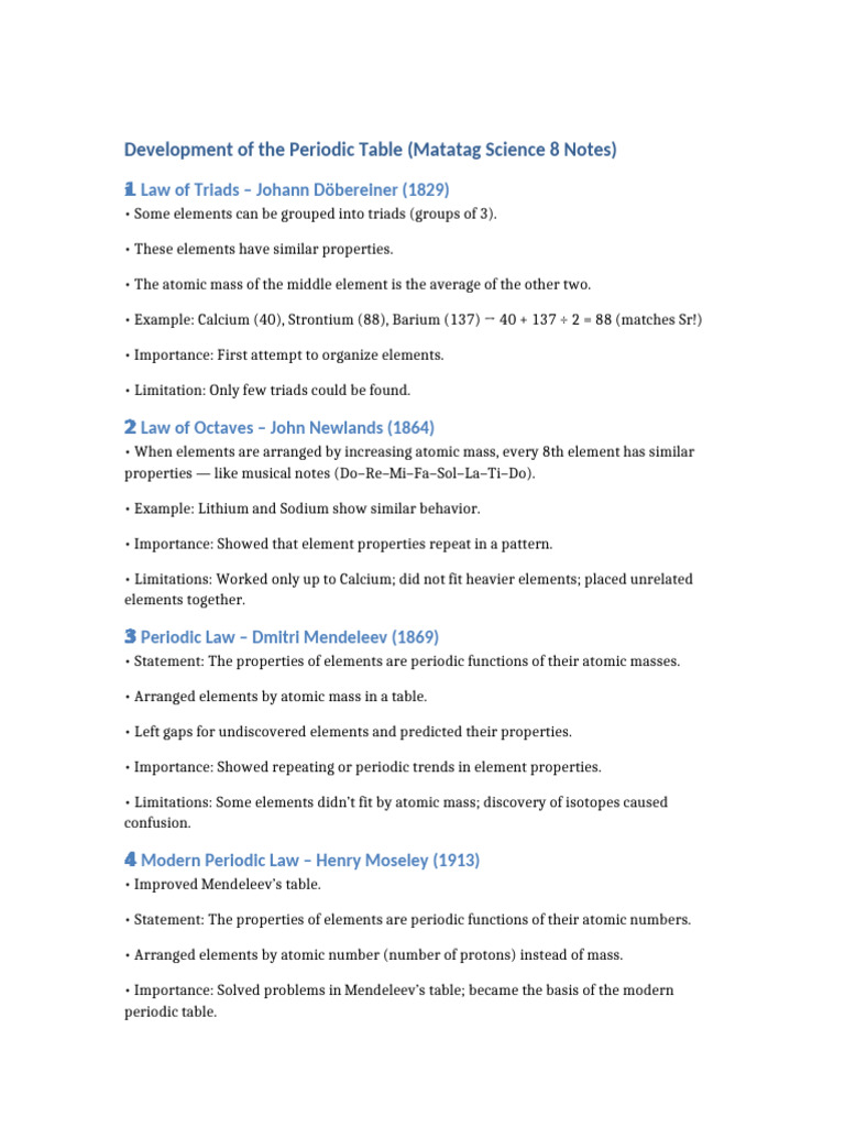 Evolution of the Periodic Table | PDF | Chemical Elements | Periodic Table