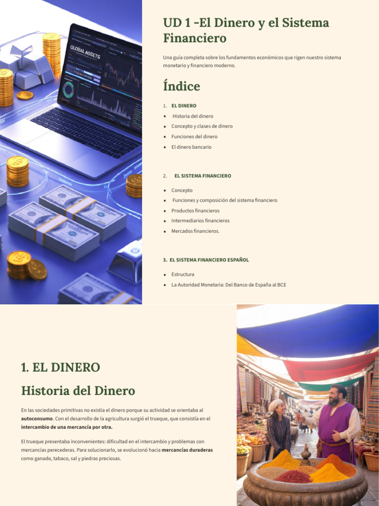 Fundamentos del Dinero y Sistema Financiero | PDF | Dinero | Bancos