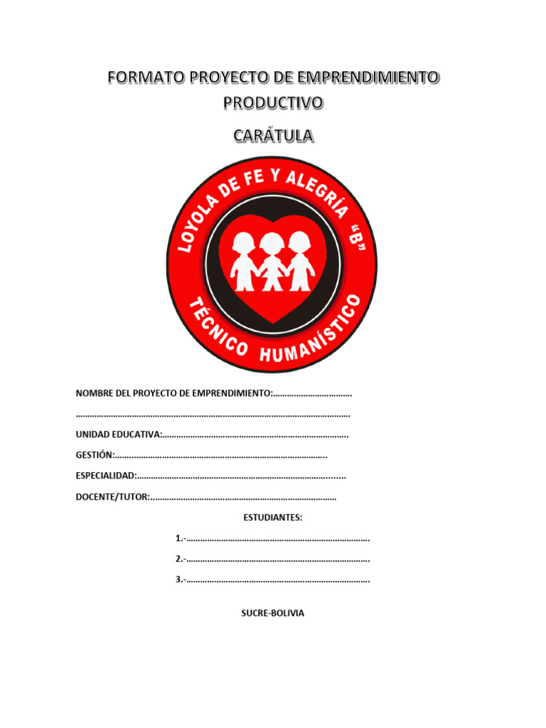 Formato de Proyecto de Emprendimiento | PDF | Producto (Negocio ...