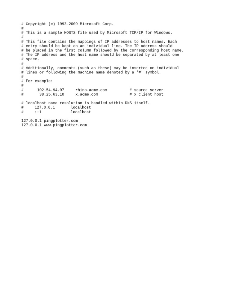Hosts | PDF