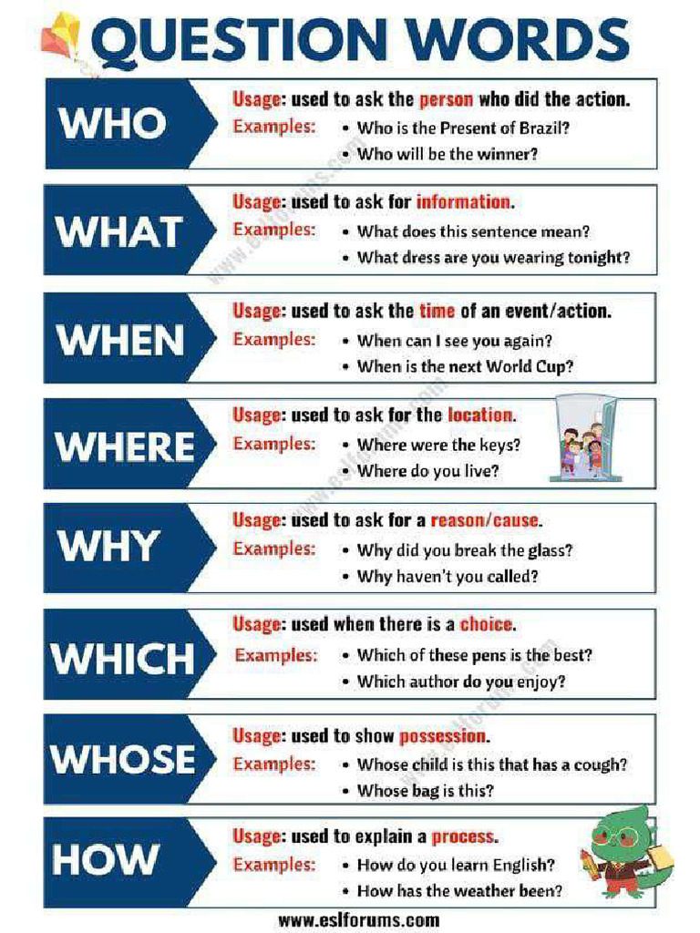 WH Questions Form | PDF