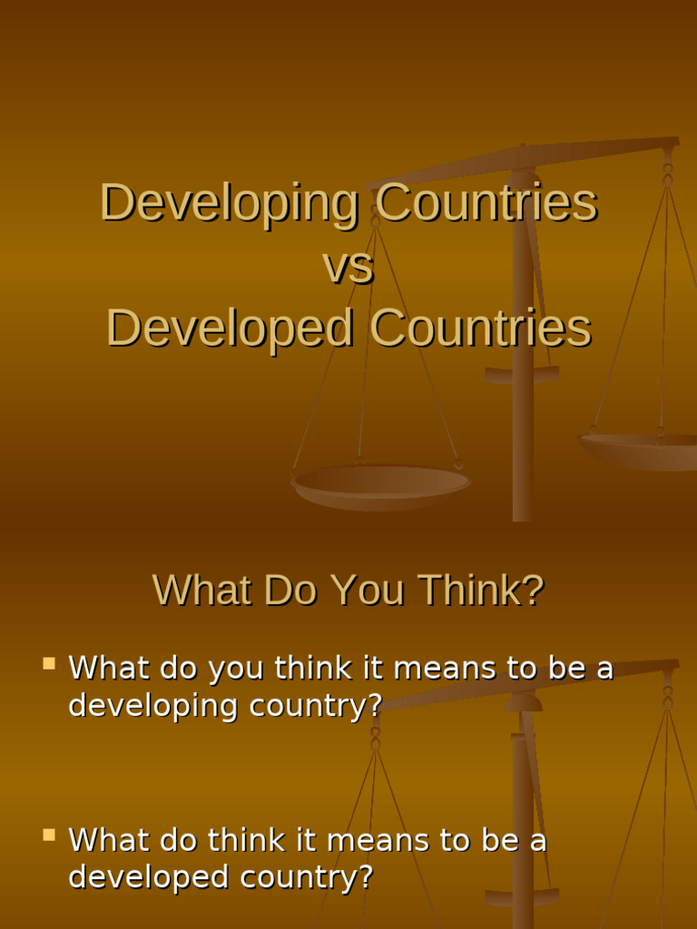 Understanding Developing Countries | PDF | Developing Country | Gross ...