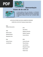LISTA DE AUTORES DA ESCOLA ANDRÉ DE RESENDE