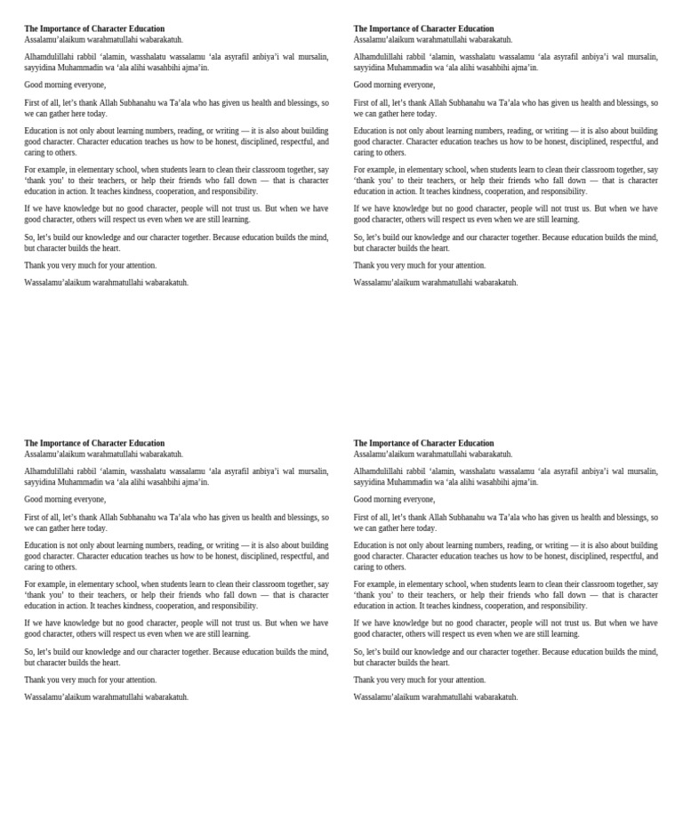The Role of Character Education | PDF | Teachers | Intelligence