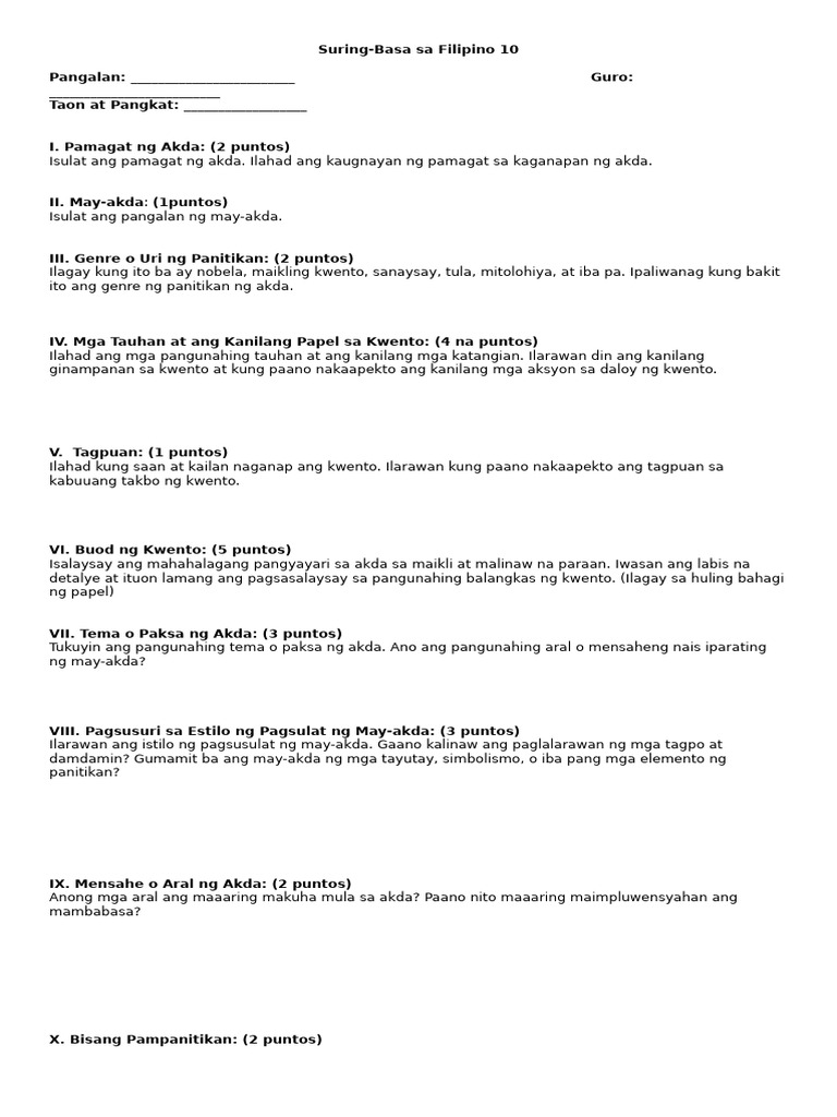 Suring Basa | PDF