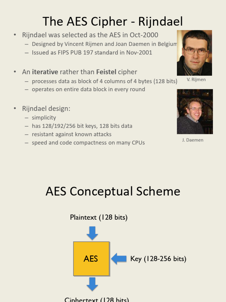 Chapter - 3-1 - Aes - 2017 | PDF | Secrecy | Secure Communication