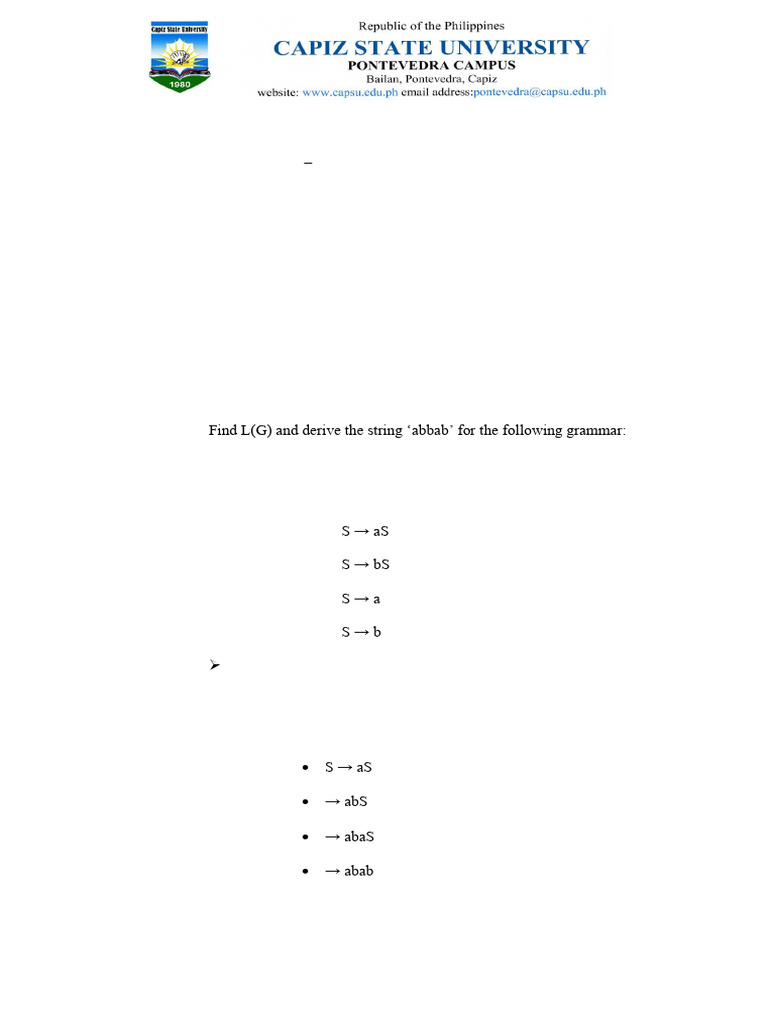Lesson 6 Automata Czarina Jean | PDF | Syntax (Logic) | Theoretical ...
