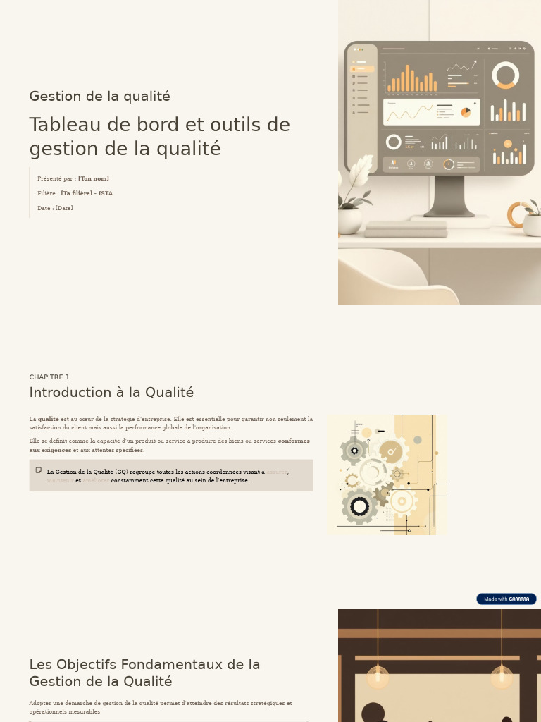 Gestion de la Qualité : Outils et Stratégies | PDF | Management de la ...