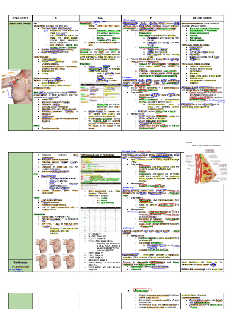 Breast Mass Diagnosis and Management Guide | PDF | Breast Cancer | Biopsy
