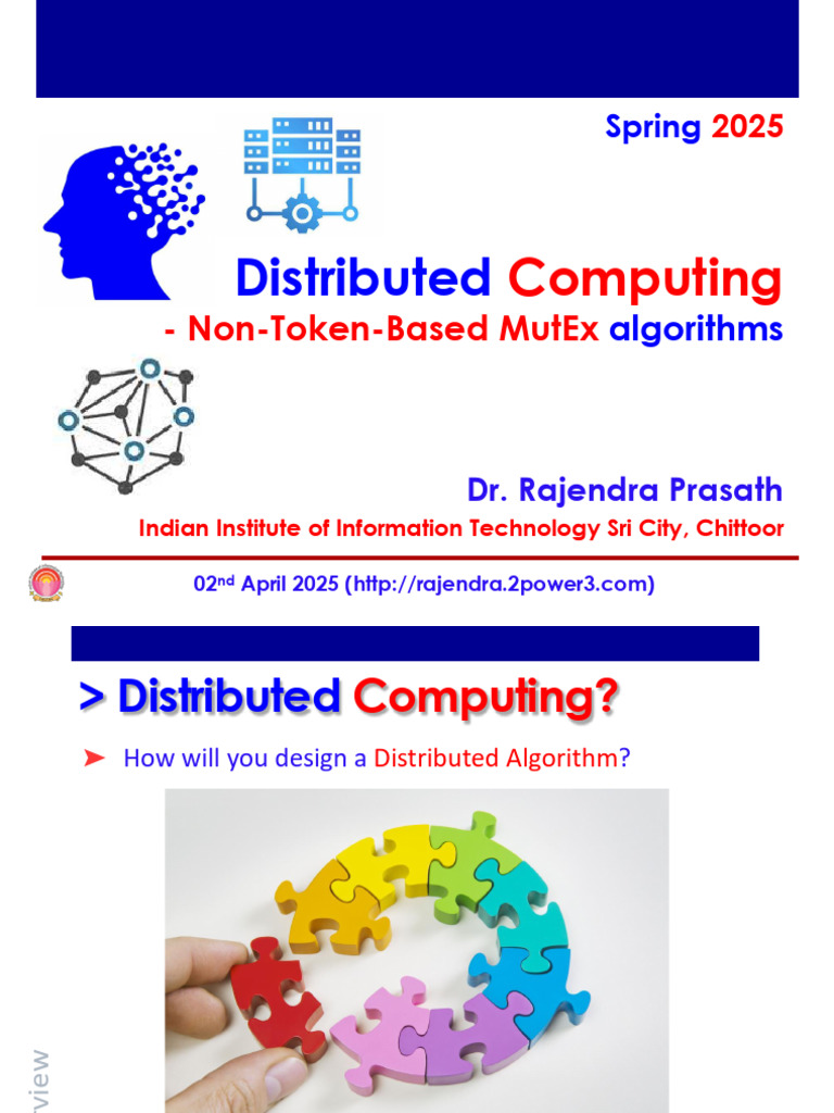 Non-Token-Based MutEx Algorithms Overview | PDF | Distributed Computing ...