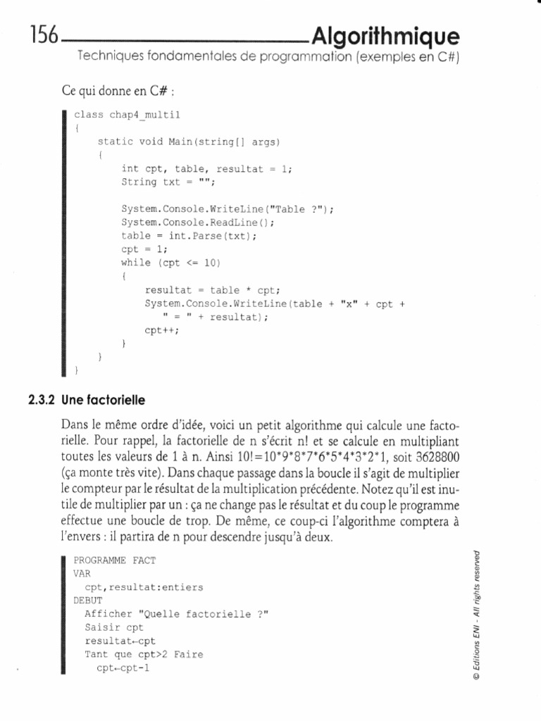 Wiley Algorithmique Programmation Cscharp - Partie80 | PDF