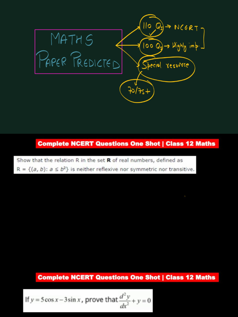 Maths List of Imp Qs | PDF