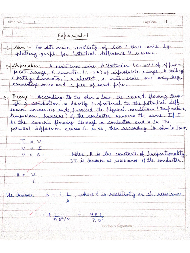 Exp 1 | PDF
