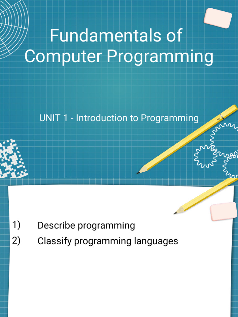 Introduction to Computer Programming Basics | PDF | Bit | Character ...