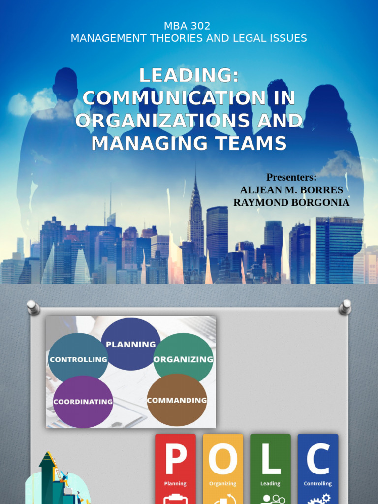 Management Theories and Team Leadership | PDF | Leadership | Communication