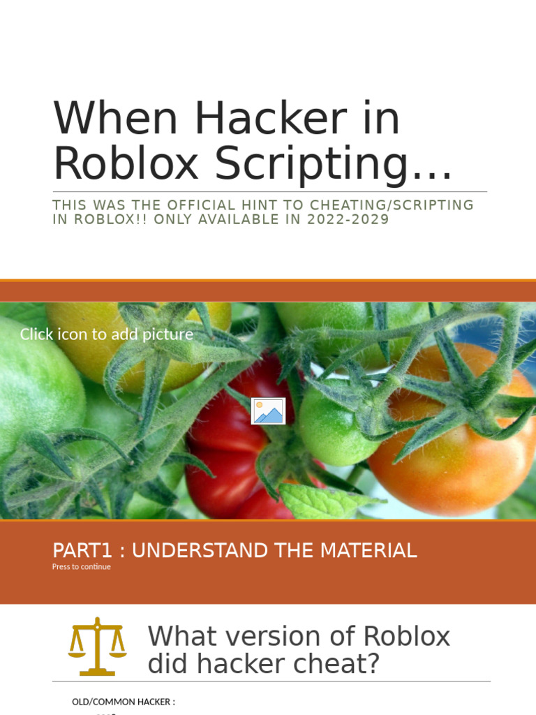 When Hacker in Roblox Scripting | PDF | Microsoft Windows | Computing ...