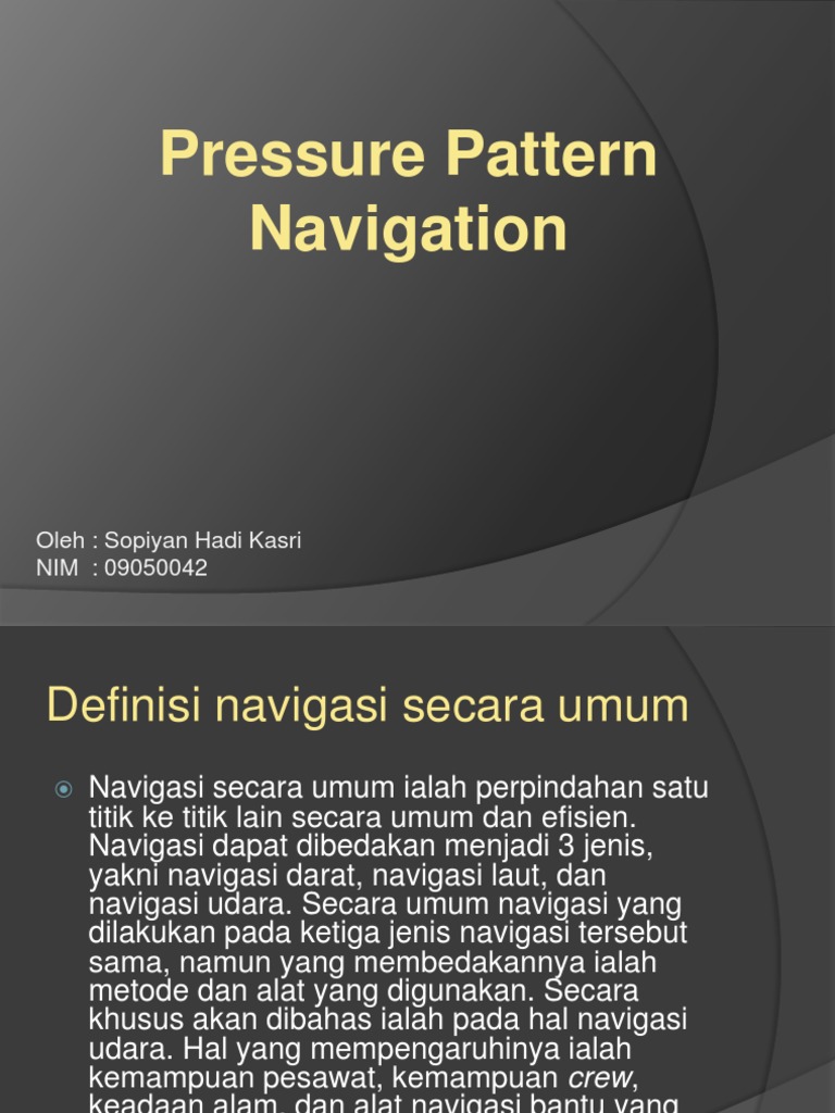Pressure Pattern Navigation | PDF
