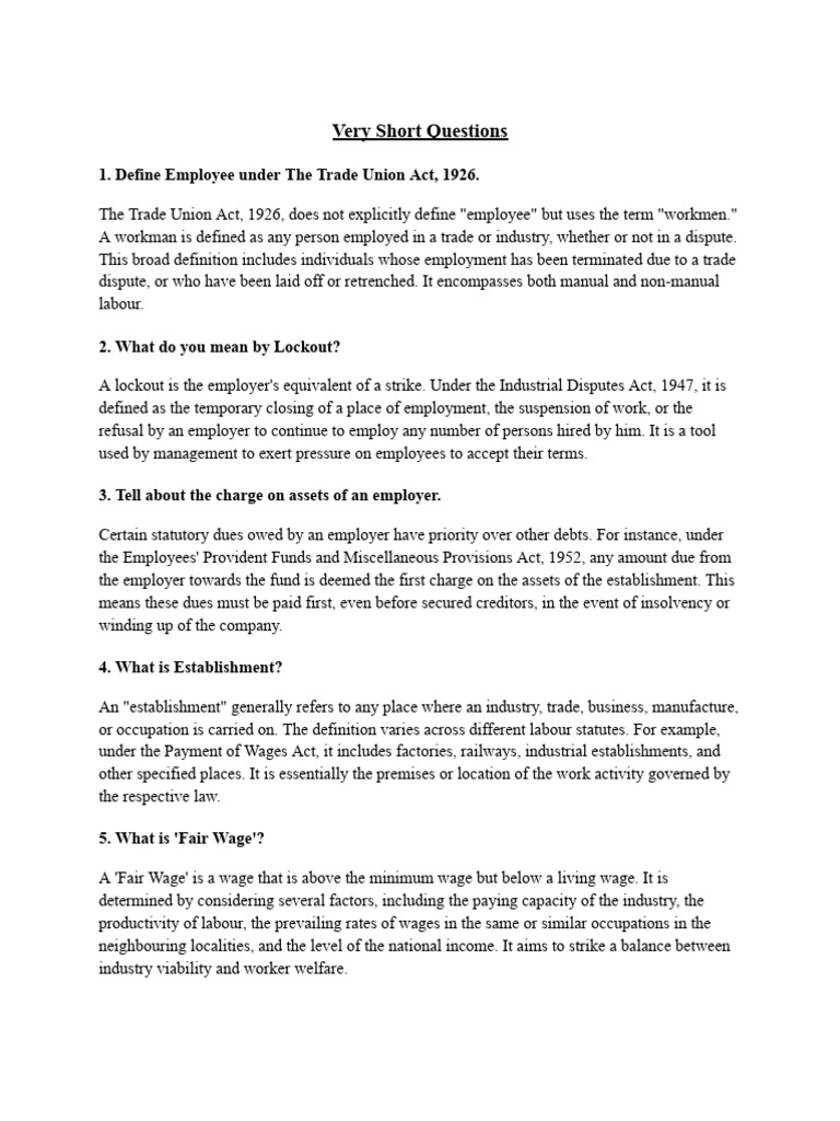 Jadaui PDF of Labour Law | PDF | Strike Action | Employment