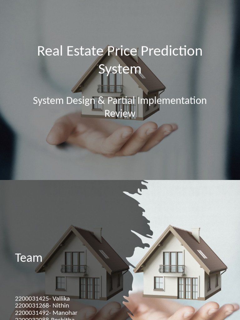 Real Estate Price Prediction System Design | PDF | Information ...