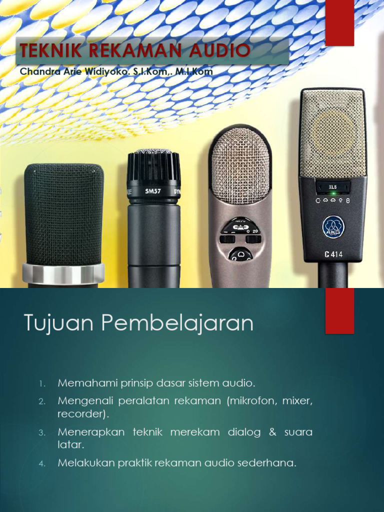 Teknik Rekaman Audio Dasar | PDF
