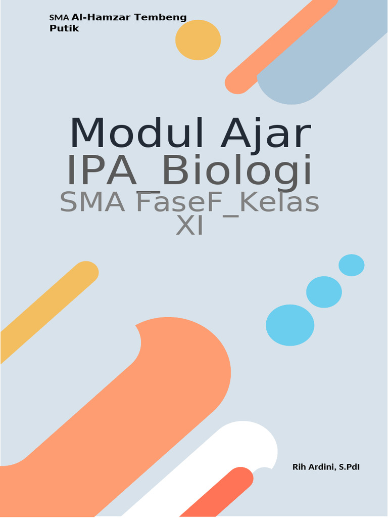 A. Cover Modul Ajar | PDF
