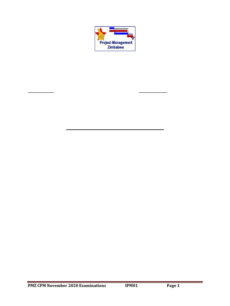 Cpm- Ipm01 - Qns | PDF | Project Management | Internal Rate Of Return