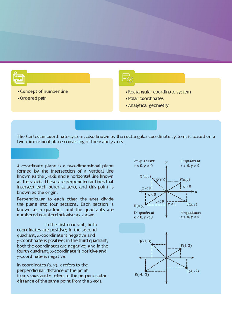 Understanding Coordinate Geometry Basics | PDF | Cartesian Coordinate ...