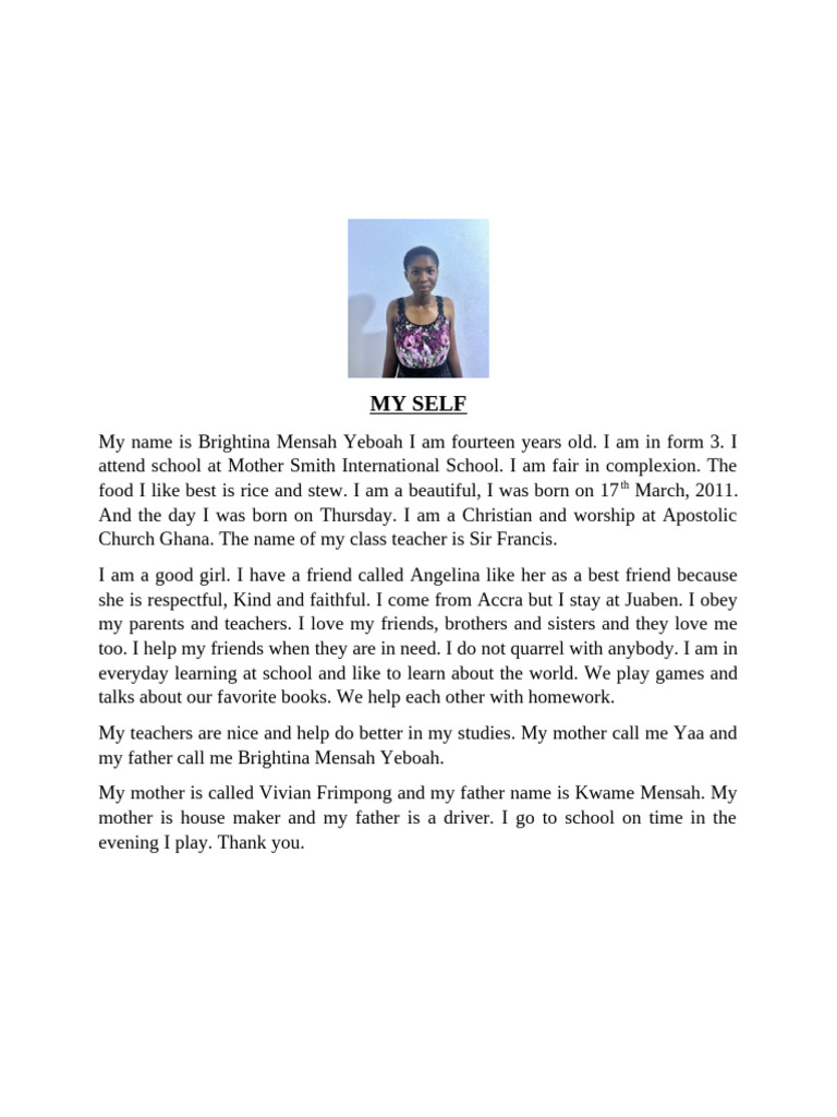 My Self - 072940 | PDF