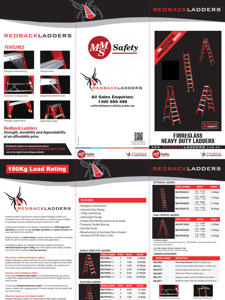 Heavy Duty Fibreglass Ladders Australia | PDF