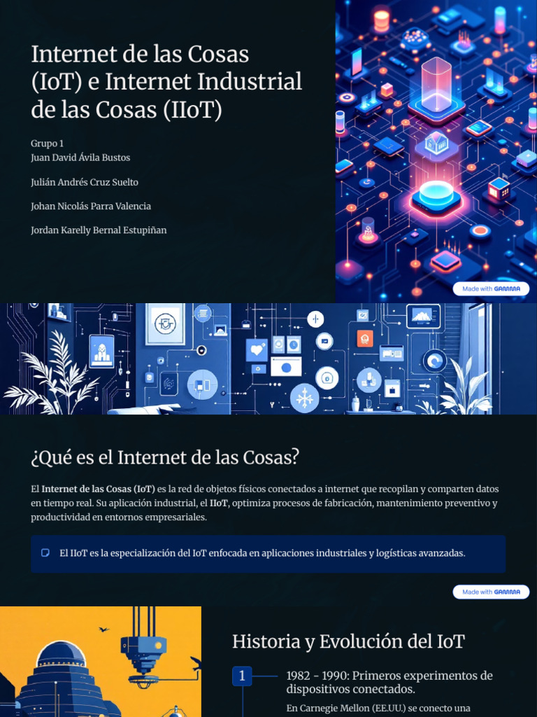 Internet de Las Cosas IoT e Internet Industrial de Las Cosas IIoT | PDF ...