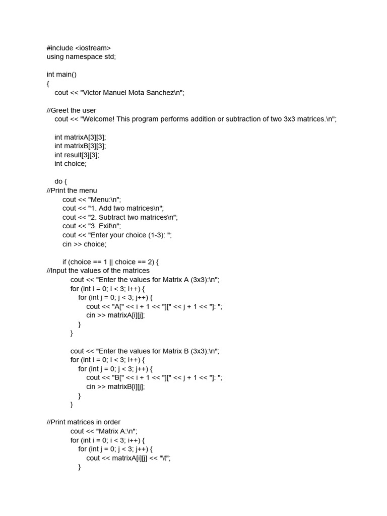 Mota Sanchez Victor Act21 | PDF | Computer Programming | C++