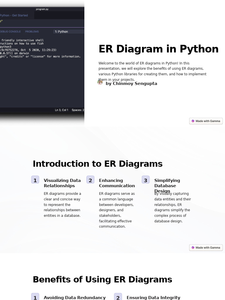 ER Diagrams in Python: A Guide | PDF | Databases | Python (Programming ...