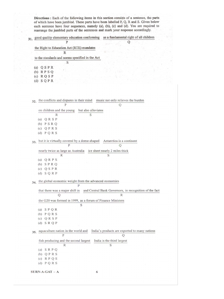 DAY 2 Sentence Rearrangement | PDF