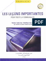 Les leçons importantes pour la communauté