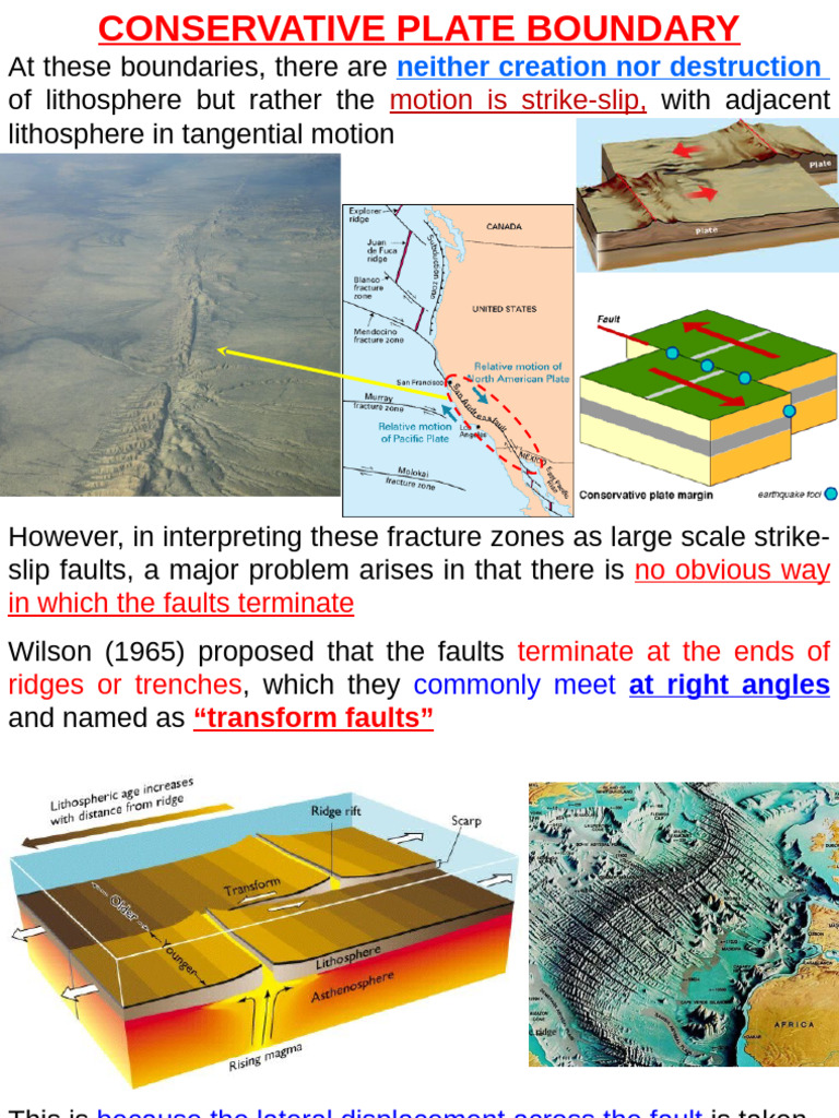 Understanding Conservative Plate Boundaries | PDF | Fault (Geology ...