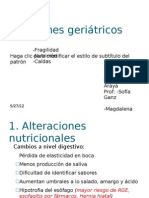 Nutrición, fragilidad y caidas