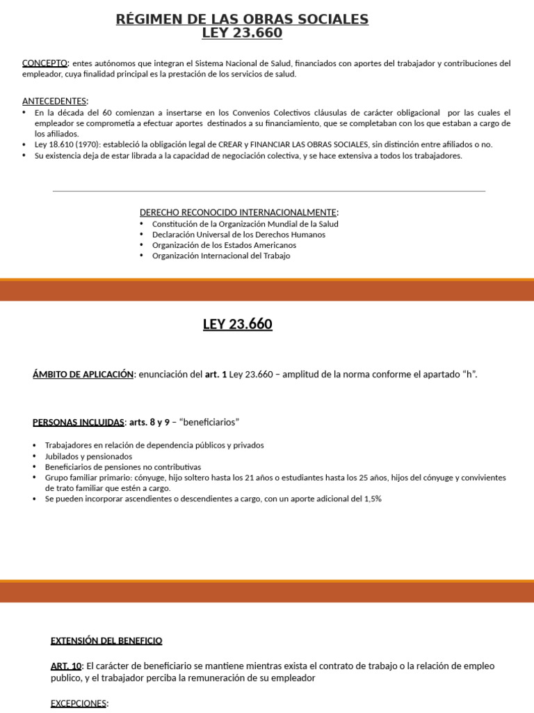 Régimen de Obras Sociales en Argentina | PDF | Pensión