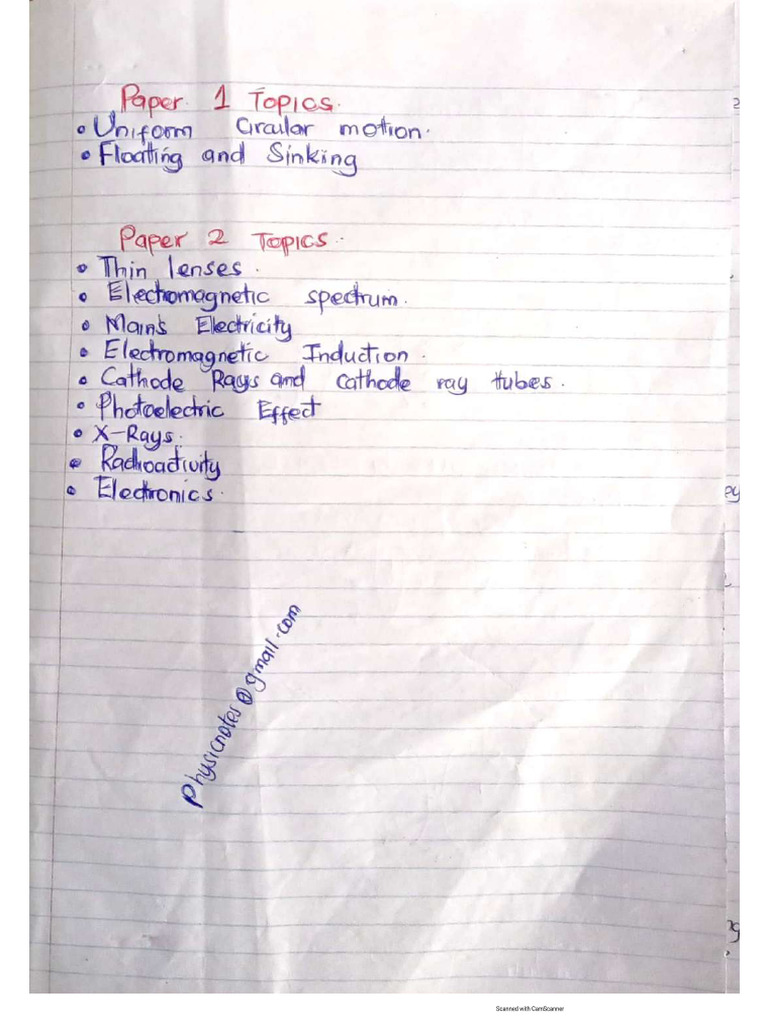 Physics Form 4 Written Notes - Compressed | PDF