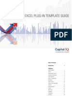 CAPIQ - Excel Plug-InTemplate Guide