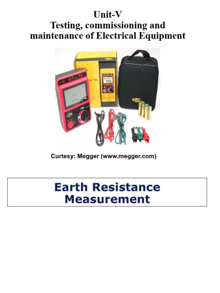 Electrical Equipment Testing & Grounding | PDF | Electrical Components ...