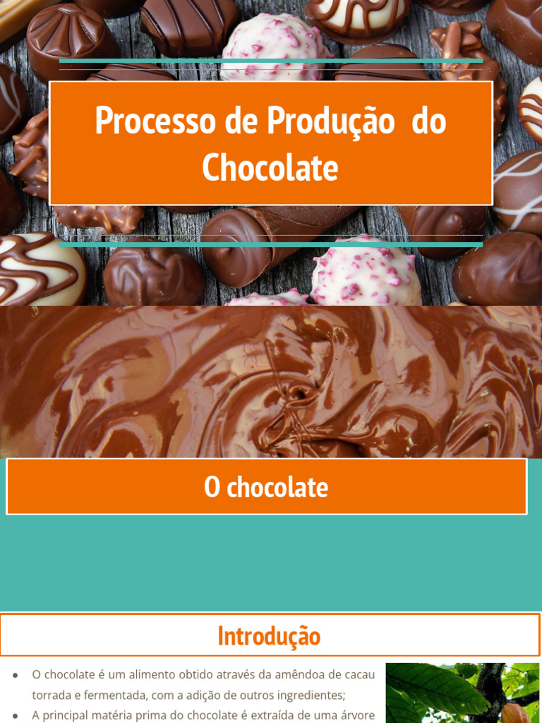 Processo de Produção do Chocolate | PDF | Chocolate | Semente de cacau