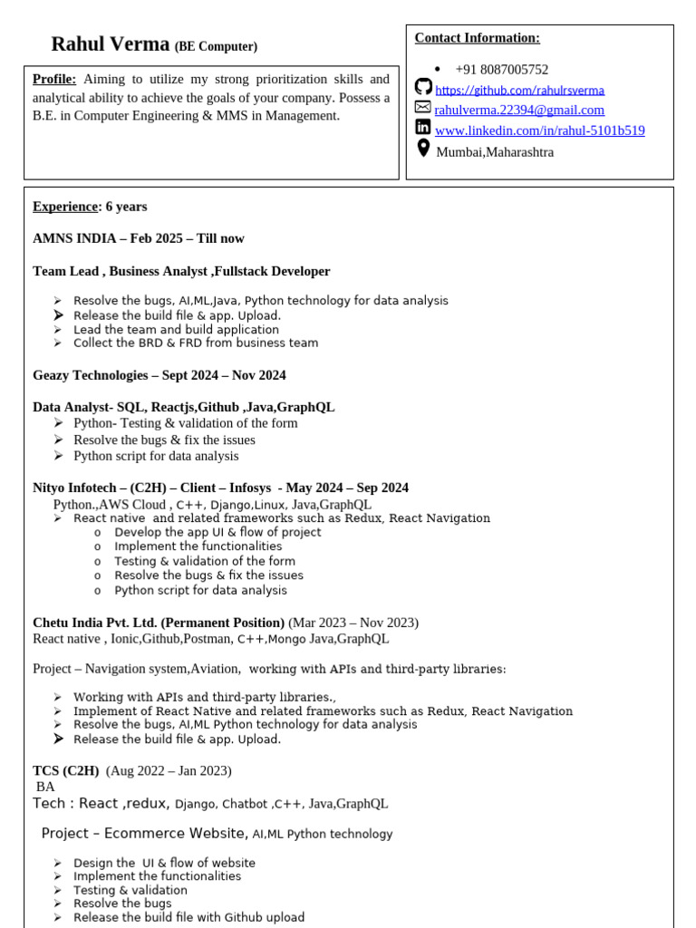 Cutshort Rahul Verma Javascript GraphQL RbiQ (1) | PDF | Web ...