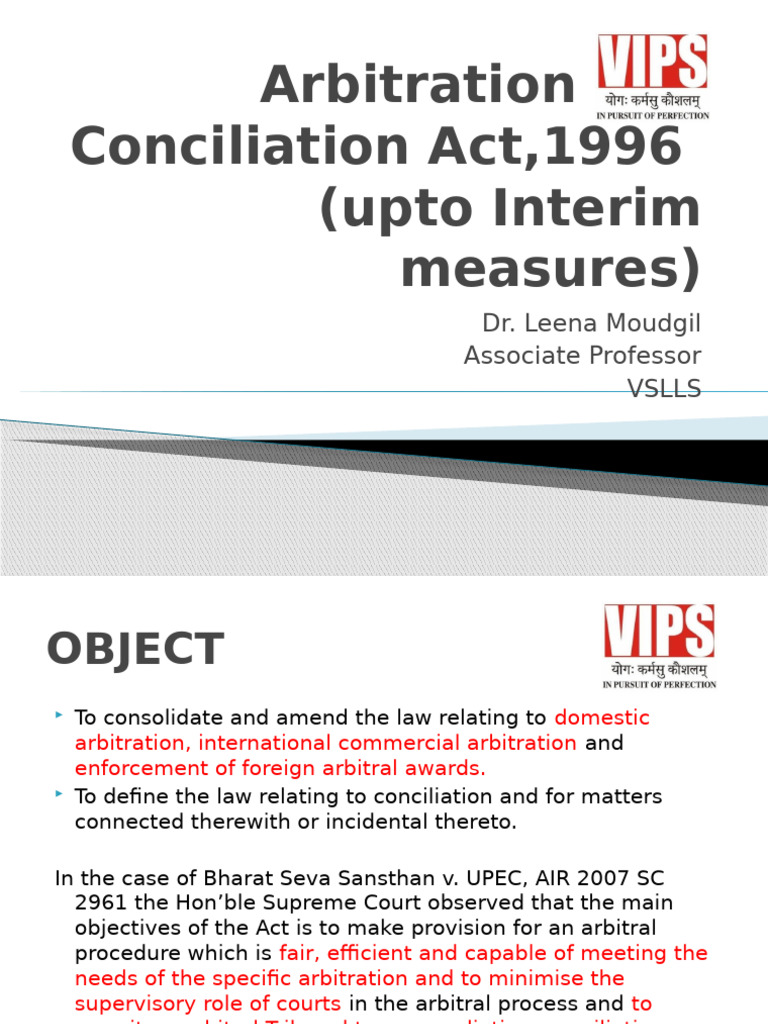 Overview of Arbitration Act 1996 | PDF | Arbitration | Jurisdiction